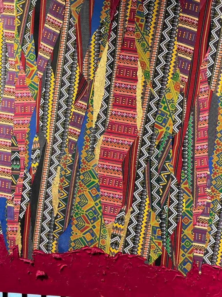 Traditional textile patterns from Mindanao.