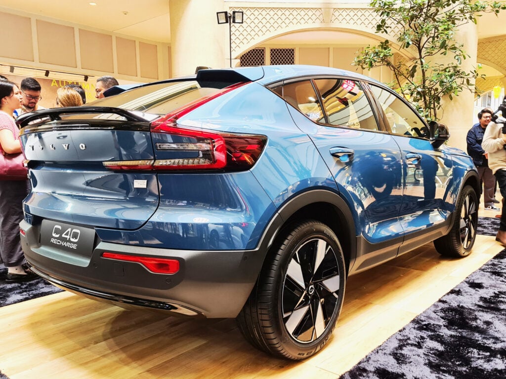 Photograph by Ian Magbanua for the Daily Tribune<br />THE P4.19 million C40 Recharge is powered by the same dual-motor 408 horsepower unit as its XC twin, but comes with a distinct swept back, coupe styling.