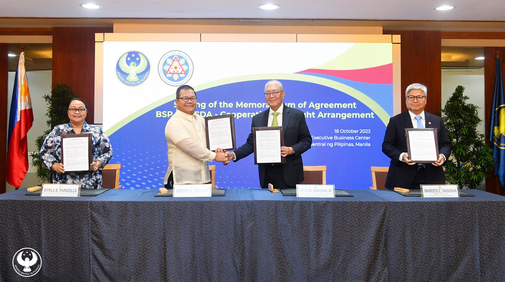 BSP, CDA team up as coop supervisor