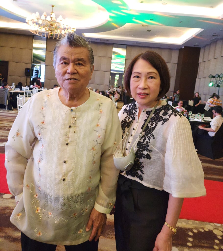 CEBUANO painter Romulo Noel Galicano with Elvira Luym.