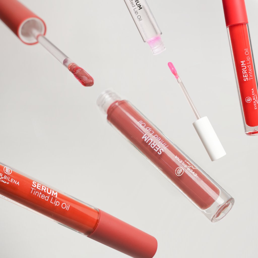 SERUM tinted lip oil.