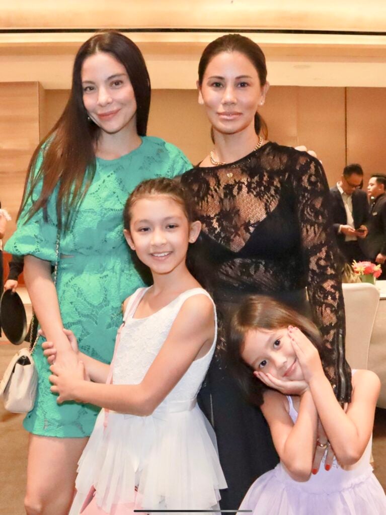 Amanda Griffin Jacob and Tricia Centenera with their daughters.