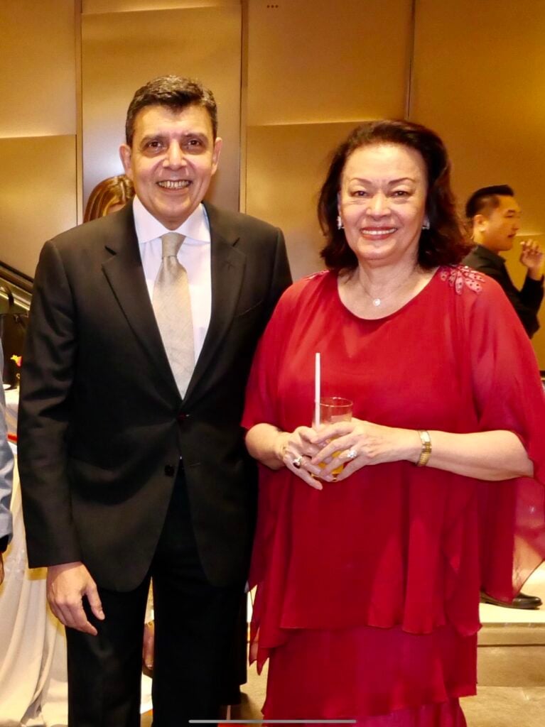 Egyptian Ambassador Ahmed Shehabeldin Ibrahim and Ping Valencia.