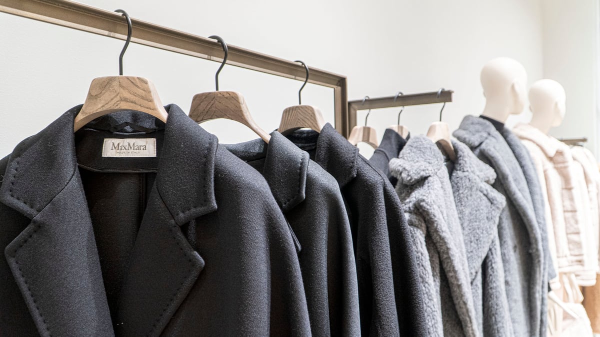 Max Mara, a quiet luxury brand, has its Fall/Winter collection's key pieces tastefully displayed at its Greenbelt 5 store.