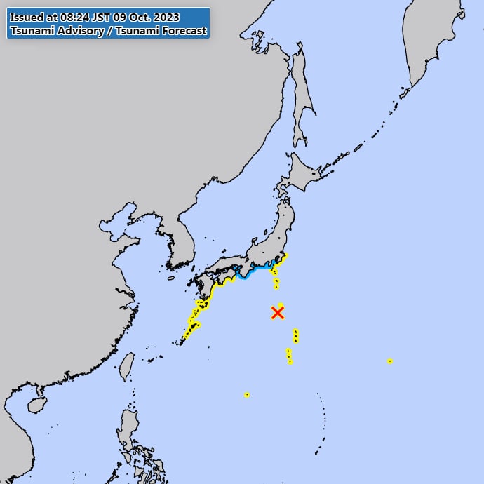 Japan issues tsunami advisory for coastal areas