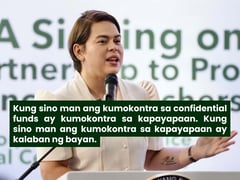 VP Sara justifies role of confidential funds in nation-building