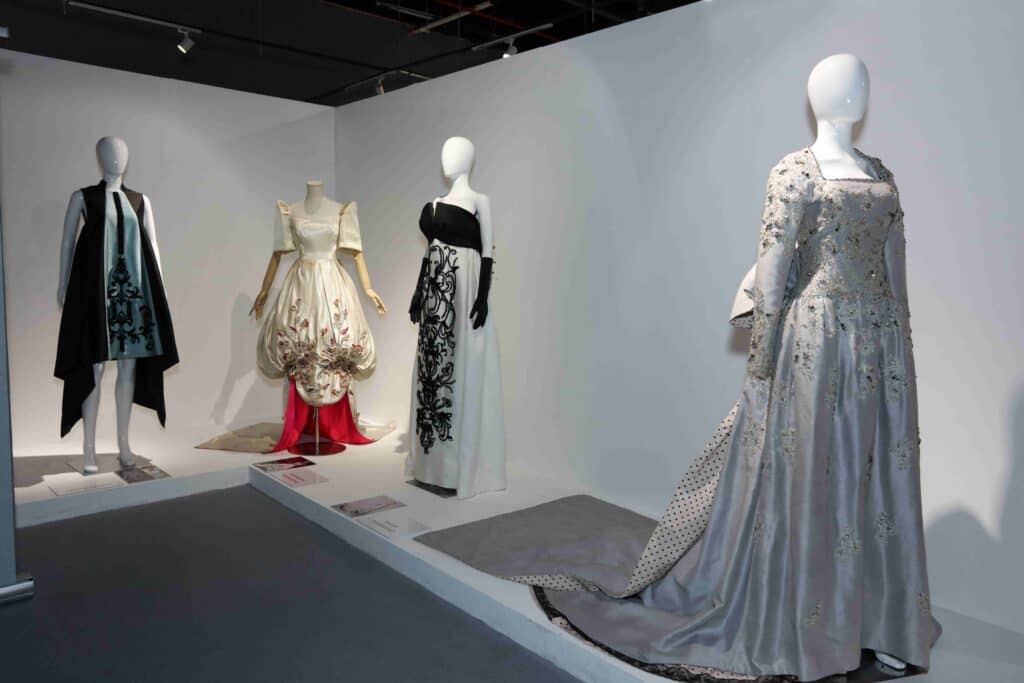 Meticulously designed dress and gowns by Cesar Gaupo, Salvacion Lim-Higgins, Philip Rodriguez and Auggie Cordero.
