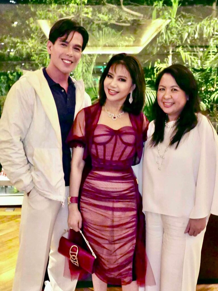 AJ Olpindo, the columnist and birthday celebrator and host Imelda Sciandra of Corso Como.