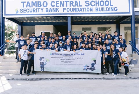 Security Bank employees spruce up six classrooms  in Iligan City