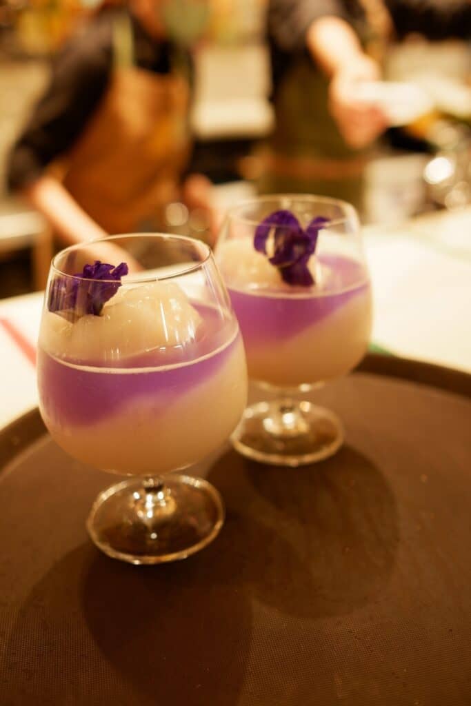 OLIVE Garden's Purple White Cocktail.