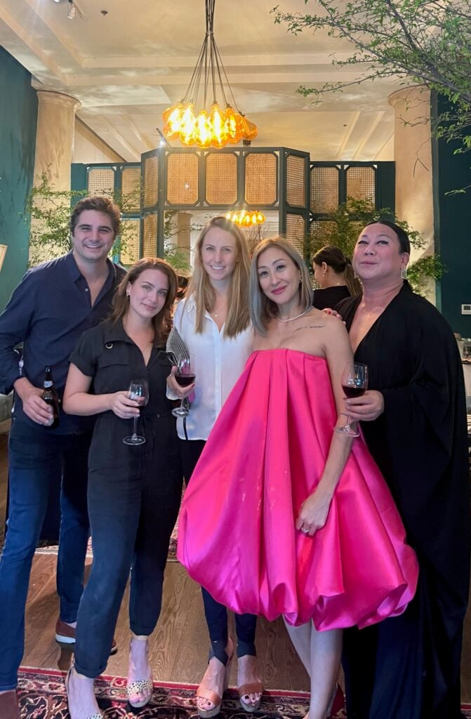With guests (from left) Gab Stampa, Maite Ortoll, Alexia Stampa and Melo Esguerra.