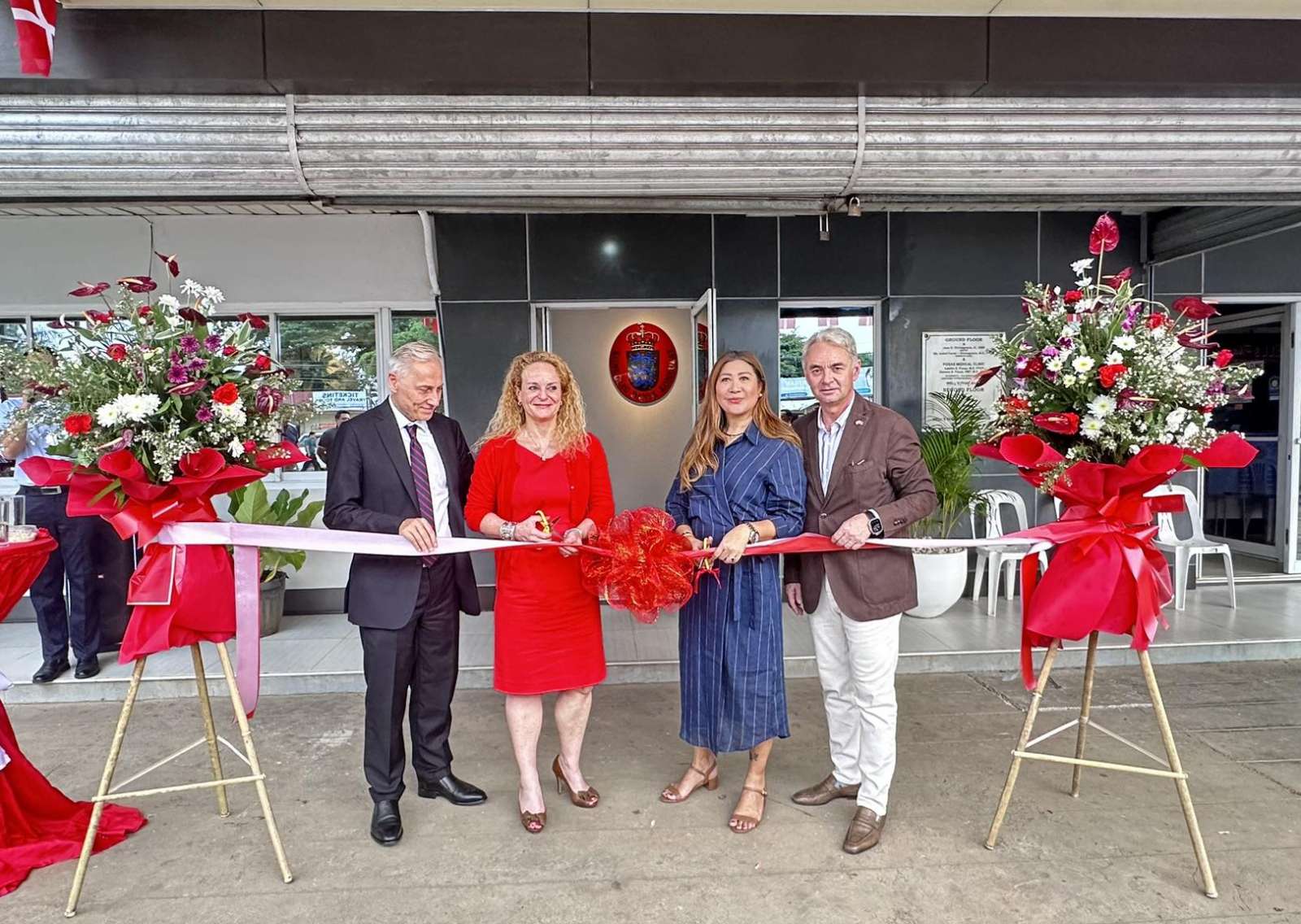 Officials from the Embassy of the Kingdom of Denmark inaugurate its newest consulate office in Palawan province last Thursday. | Photograph by Celeste Anna Formoso for the Daily Tribune