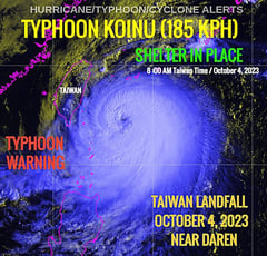 Taiwan cancels flights, shuts schools ahead of typhoon