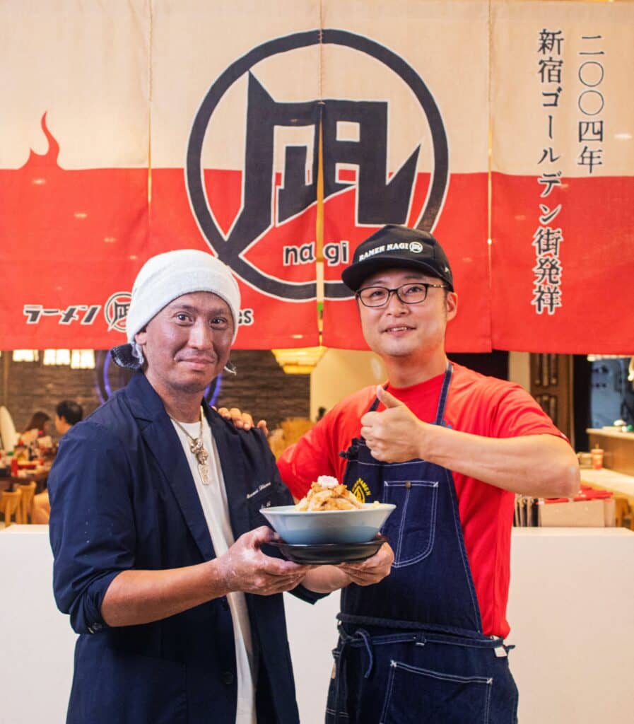 Chef Masa-san, Ramen No. 11 founder, and chef Nishio-San, Ramen Nagi vice president.
