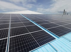 Rooftop solar system powering steel firm
