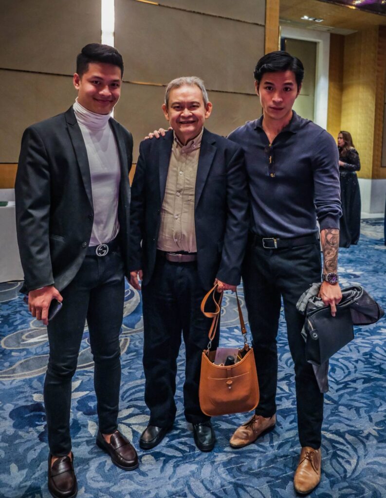Patrick Cue, Jojo Silvestre and Paolo Cue.