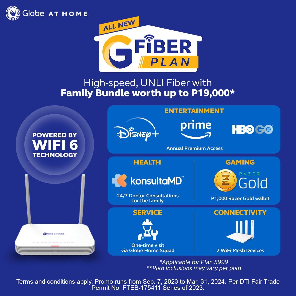 Globe At Home customers get first dibs to the all-new GFiber plan