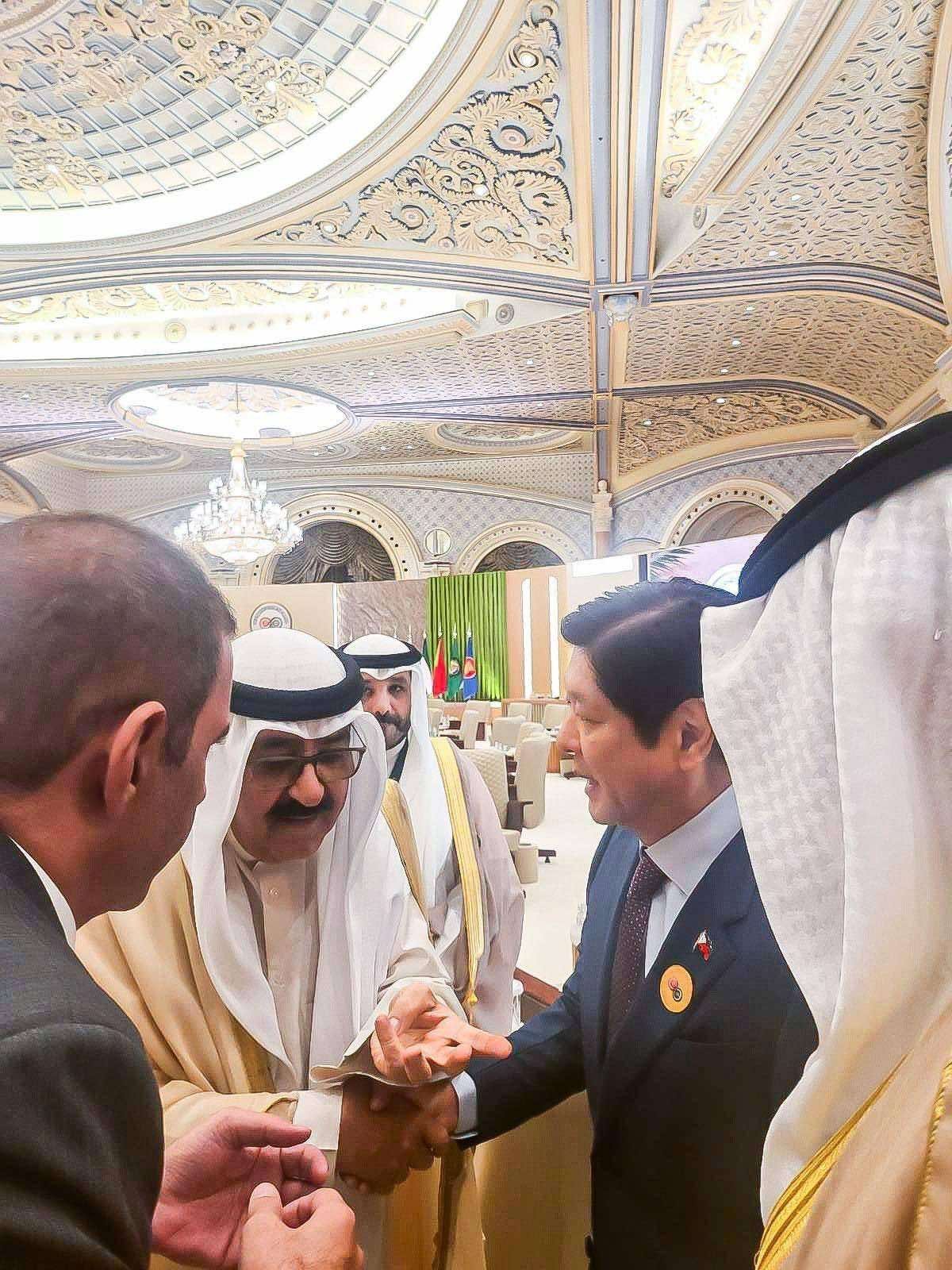 Marcos discusses labor relations with Crown Prince of Kuwait