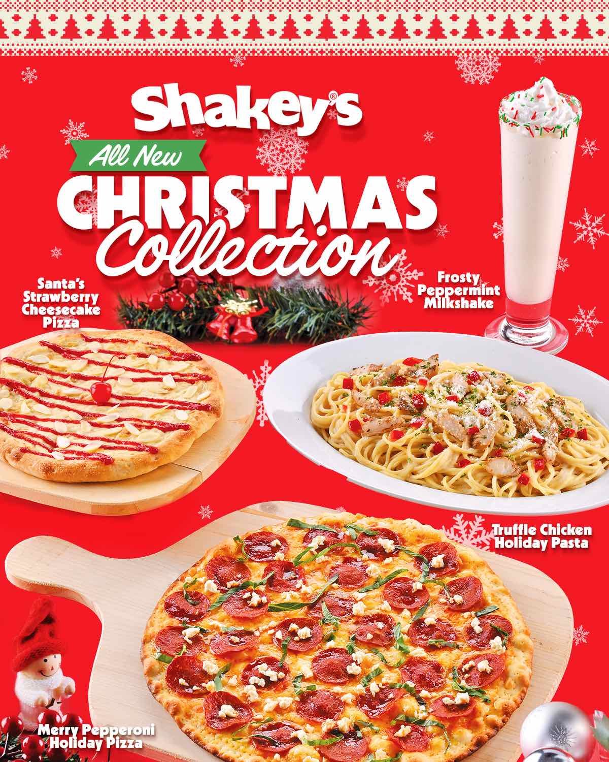 It’s beginning to taste a lot like Christmas with Shakey’s all-new Christmas Collection!