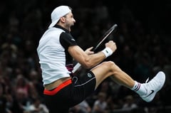 Dimitrov holds off Tsitsipas to reach Paris Masters final