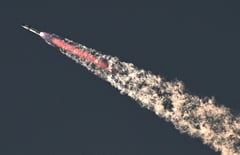 SpaceX launches its mega Starship rocket on second test flight