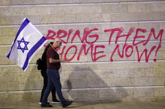 ‘Bring them home’: marching for days, families of Gaza hostages reach Jerusalem