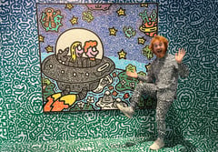 British artist draws Hong Kong crowds with his ‘graffiti spaghetti’