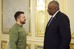Pentagon chief tells Zelensky US backs Ukraine for the ‘long haul’