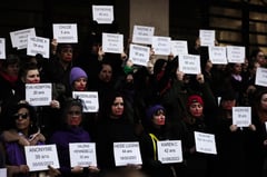 Thousands march in France to denounce violence against women