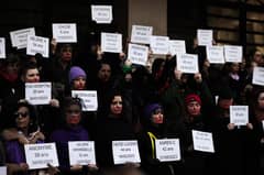 Thousands march in France to denounce violence against women