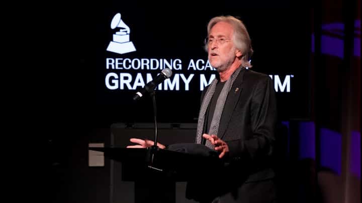 FILE PHOTO: Neil Portnow speaks onstage at The GRAMMY Museum on 6 October 2021 in Los Angeles, California. (Photo by Rebecca Sapp / GETTY IMAGES NORTH AMERICA / Getty Images via AFP)