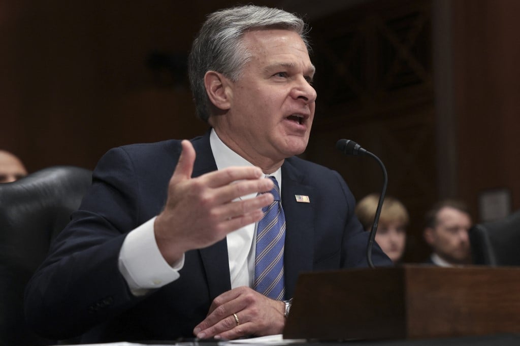 FBI Director Christopher Wray. Photo by WIN MCNAMEE / GETTY IMAGES NORTH AMERICA / Getty Images via AFP