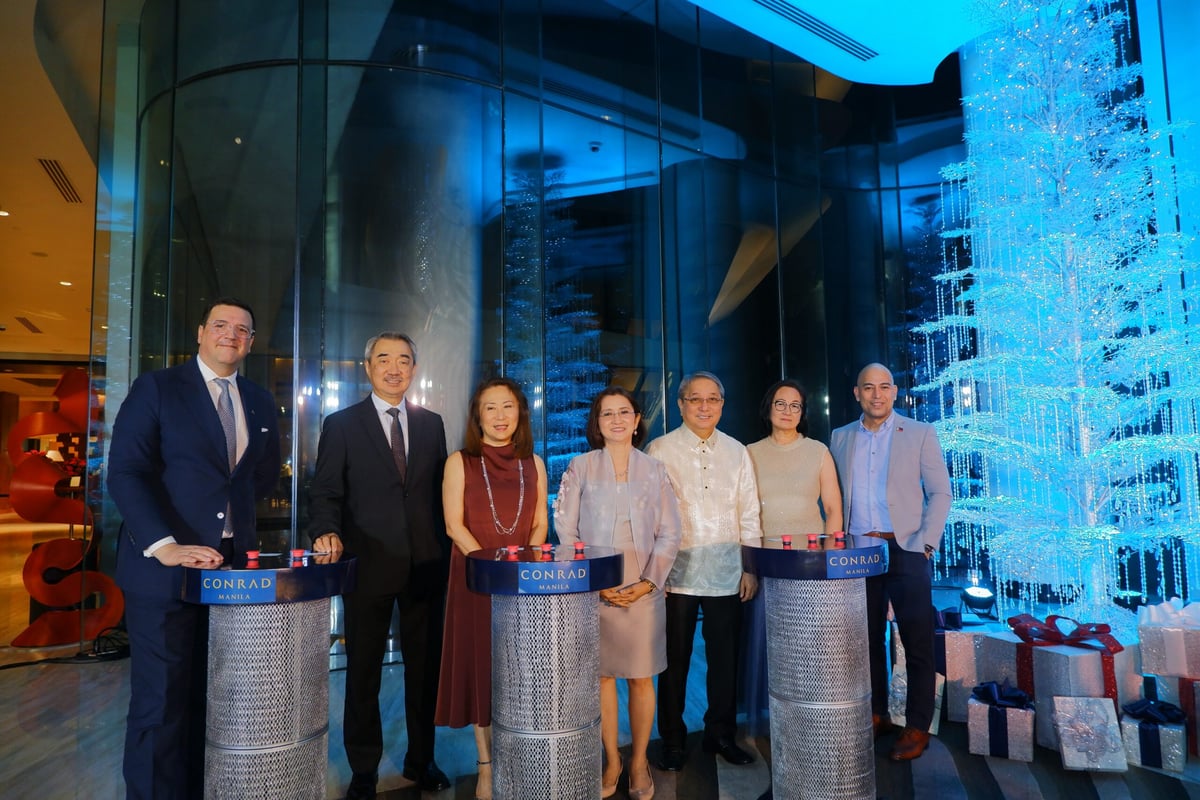 Christmas sparkles like crystals at Conrad Manila
