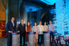 Christmas sparkles like crystals at Conrad Manila