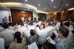 Mayor Abby inducts EMBO Barangay, SK officials