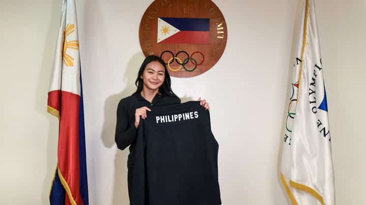 PHOTOGRAPH COURTESY OF PSI.
KAYLA Sanchez is now eligible to represent the Philippines in the Paris Olympics next year.
