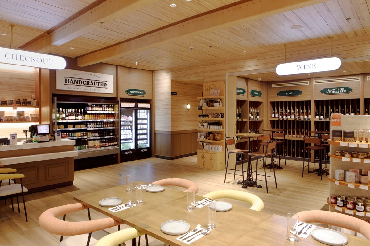 One World Deli opens a dining space by the bay in MOA Square