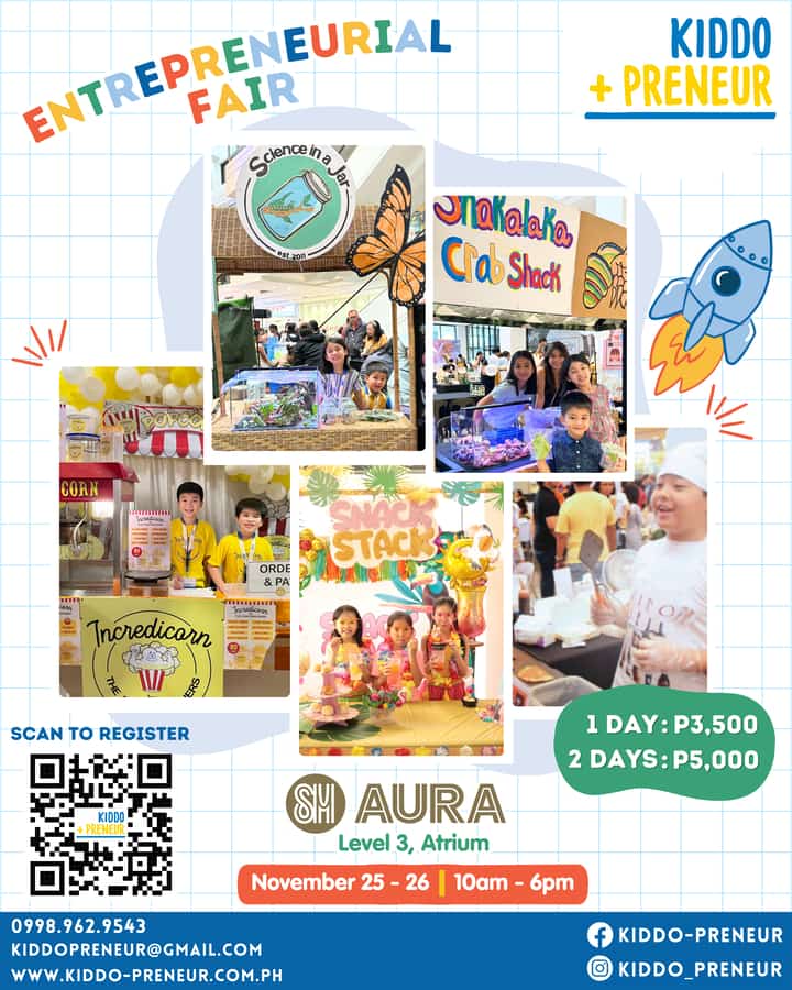 Empower your kids’ entrepreneurial spirit at SM Aura’s Kiddo-Preneur Fair
