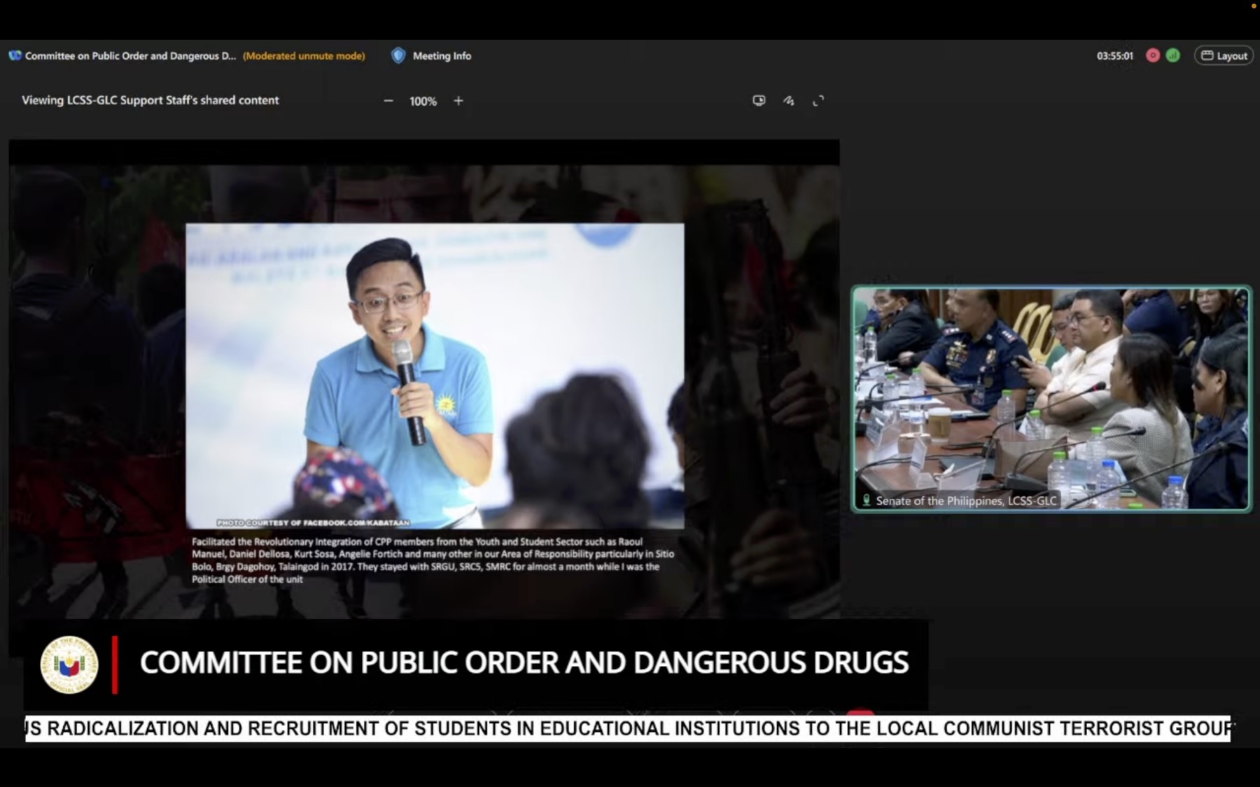 Alleged ex-NPA tags Manuel as rebel ‘recruiter’