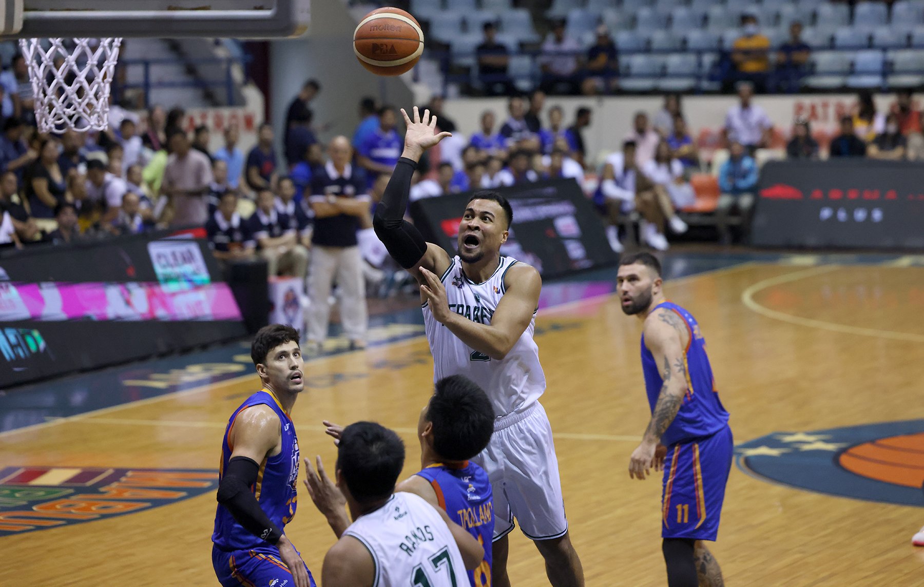 Top rookie Stephen Holt finally rises to the occasion when Terrafirma nipped NLEX, 113-112, Saturday in the PBA Commissioner’s Cup at the Ynares Center in Antipolo. | Photograph courtesy of PBA