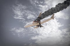 Two planes crash-land on same airport