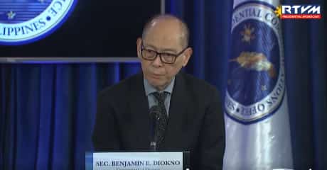 Department of Finance Secretary Benjamin Diokno holds a press briefing with the Malacañang Press Corps on 28 November 2023. | 📸RTVM