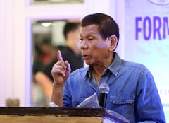 Former president Duterte denies having a hand in plans to oust Marcos
