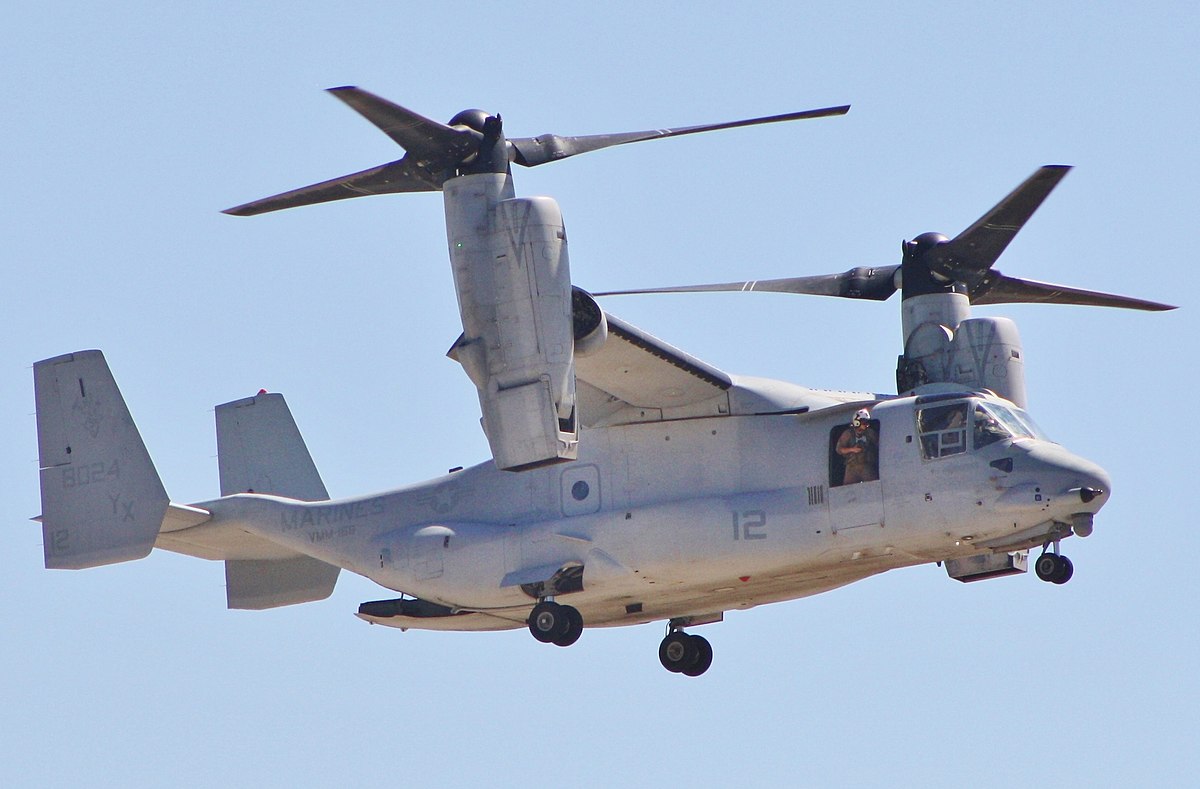 U.S. Osprey crashes off Japan, 1 dead