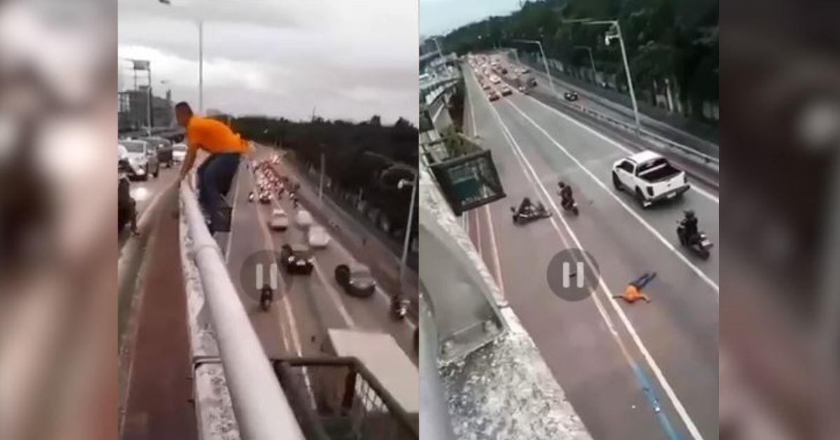 Man survives after jumping off Meralco-Ortigas flyover