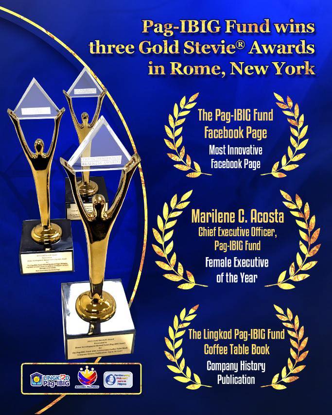 Pag-IBIG gets global Stevie recognitions