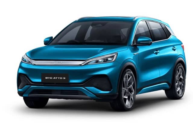 Photograph courtesy of BYD PH<br />BYD's Atto 3 is a 5-seater hatchback powered by one of the world's most advanced and safest battery packs called the Blade Battery.