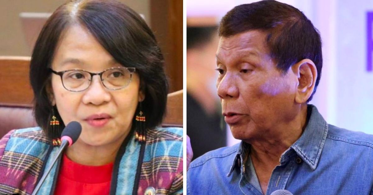House of Representatives Deputy Minority Leader France Castro and former President Rodrigo Duterte