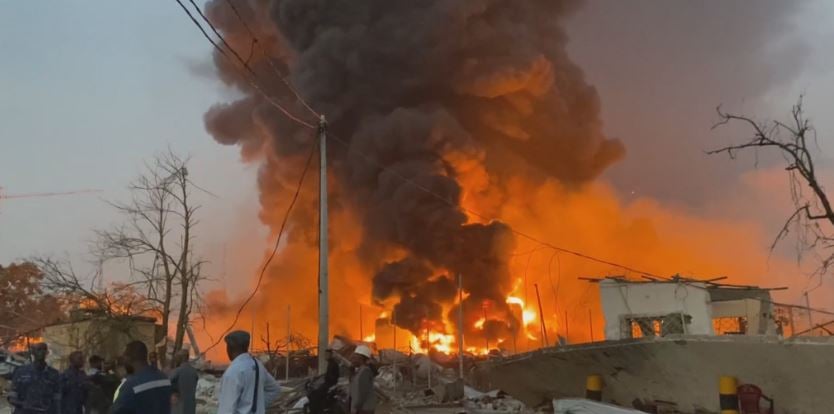 Scores injured on fuel depot explosion