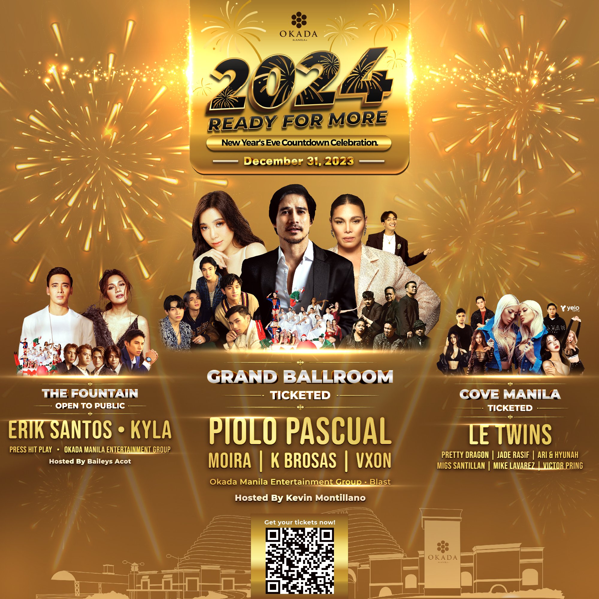 2024 Ready for More: Okada Manila’s New Year’s Eve countdown celebration
